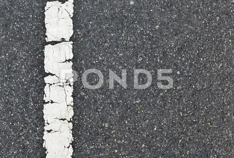Asphalt road texture with white stripe Stock Photos