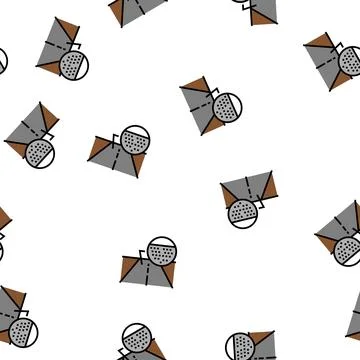 Asphalt road vector seamless pattern Stock Illustration