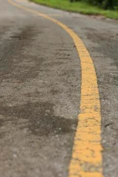 Asphalt road view Stock Photos
