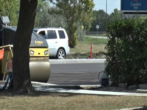 Asphalt Roller forward and Backward 스톡 동영상 80207070