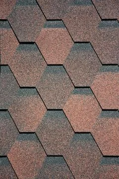 Asphalt shingles texture background . Close up view Stock Photos
