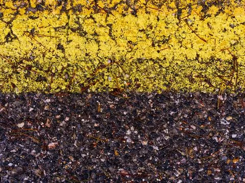 Asphalt texture background copyspace yellow black Foto stock
