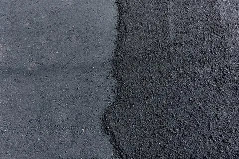 Asphalt texture from the final paving Foto stock