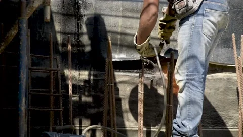 Asphalt torch Stock Footage 152421585