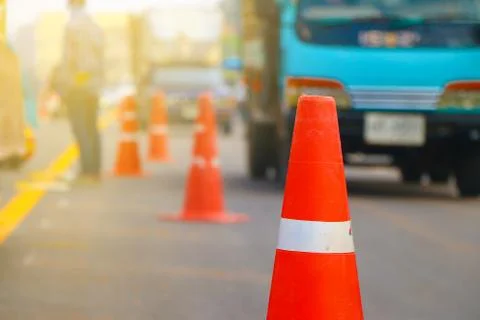 Asphalt under construction Stock Photos