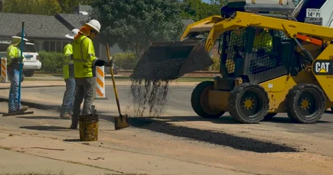 Asphalt Unloading Stock Footage 139553585