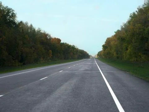 The asphalted road Stock Photos