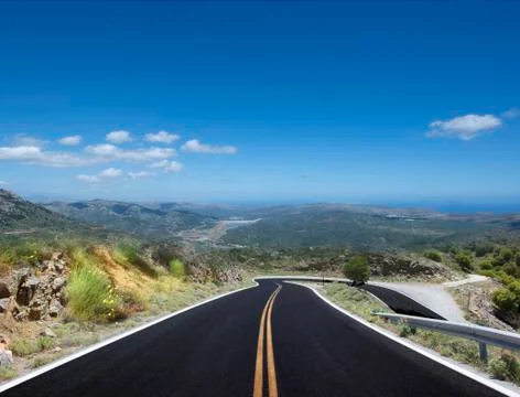 Asphalted road Stock Photos