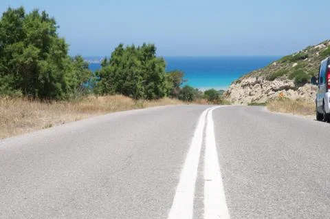 Asphalted road Foto stock