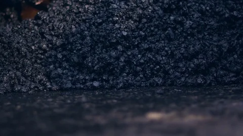 Asphalting of a road Stock Footage 78737019