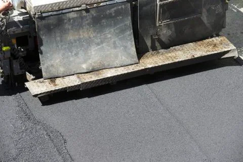 Asphalting work Stock Photos