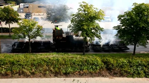 An asphaltmachine Video stock 8535243