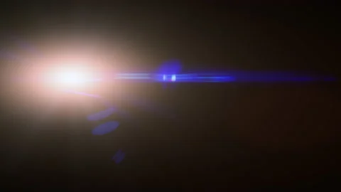 Aspherical lens flare glowing isolated Stock Video Pond5