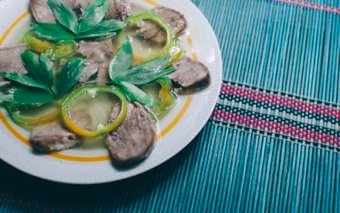 Aspic With Meat Stock Photos