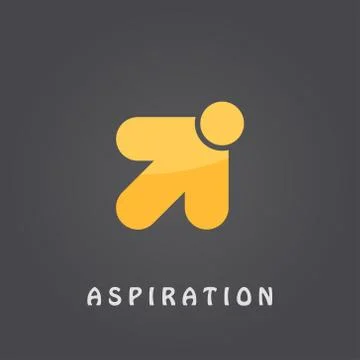 Aspiration logo template Stock Illustration
