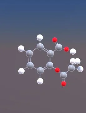 Aspirin 3D Model