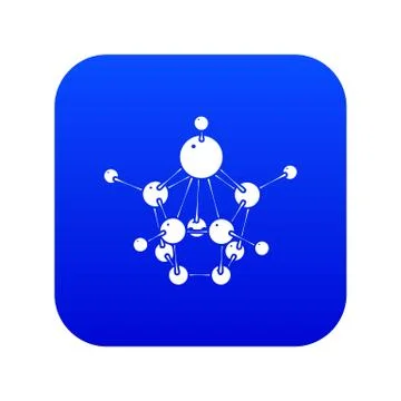 Aspirin icon blue Stock Illustration