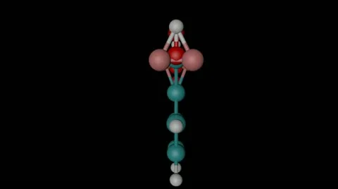 Aspirin molecule with alpha channel Stock Footage 13142797
