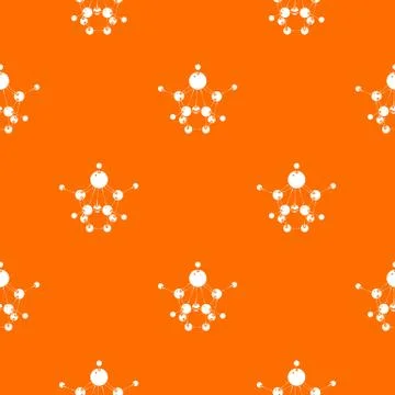 Aspirin pattern vector orange Illustrazione stock