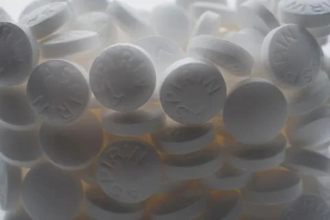 Aspirin pills Stock Photos