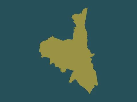 Assaba, Mauritania. Solid color shape Stock Illustration