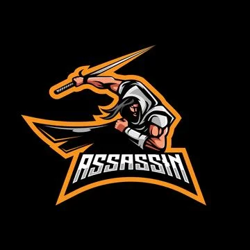 Assassin mascot logo design Stock Illustration