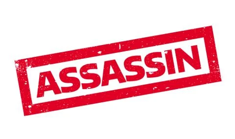 Assassin rubber stamp Stock Illustration
