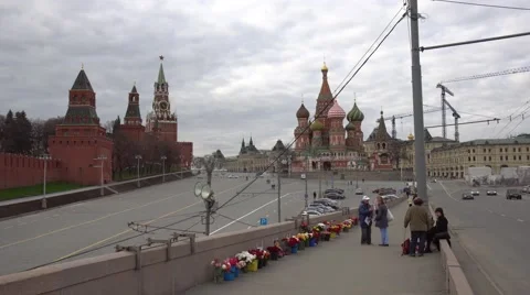 Assassination of Boris Nemtsov Stock Footage 62543605