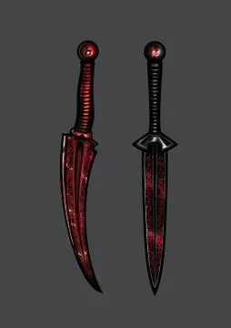 Assassins daggers Stock Illustration