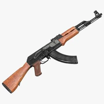 Assault Rifle AK 47 3D Model