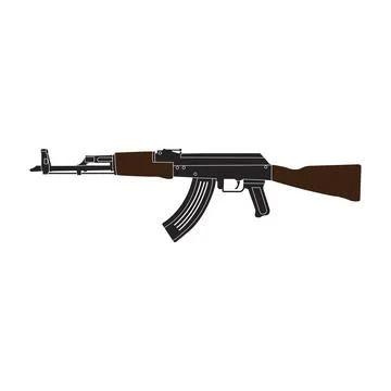 Assault rifle icon Stock Illustration