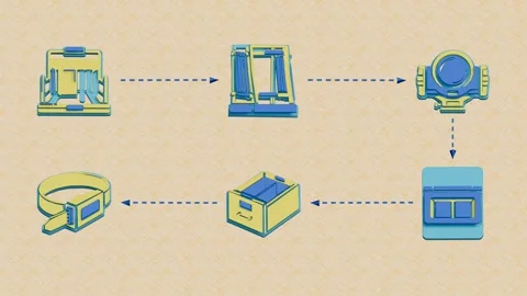 Assay validation preserves batch traceability along a reversing sequence Stock Footage 345500861
