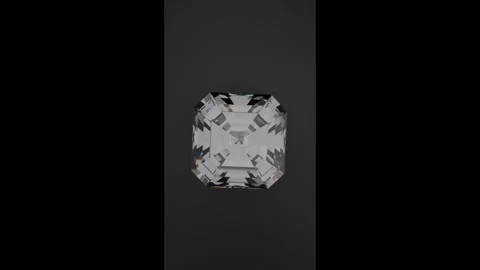 Asscher shape diamond Stock Footage 279987830