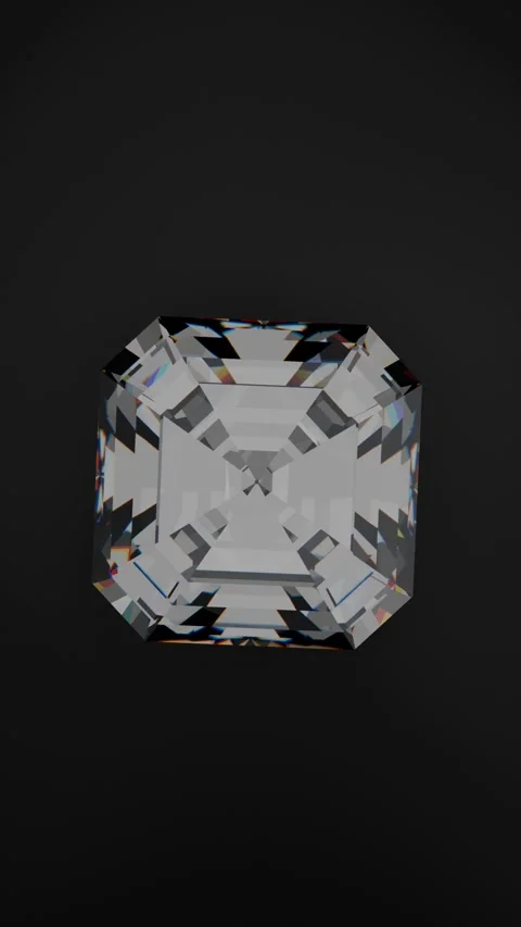Asscher shape diamond Vidéo 284048158