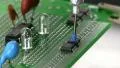 Assemble circuit with surface mount IC by hand Video HD