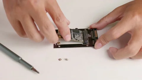 Assemble the msata converter to use the normal sata slot. Can be used as an S Video stock 188427274