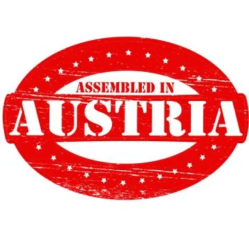 Assembled in Austria Stock Illustration