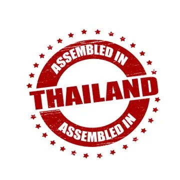 Assembled in Thailand Stock Illustration
