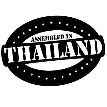 Assembled in Thailand Stock Illustration
