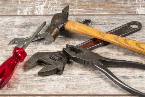 Assembled Tools Stock Photos
