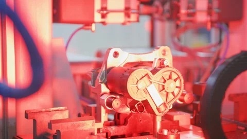 Assembling and quality control in Automated Mass Production Plant - Automation Stock Footage 98708666