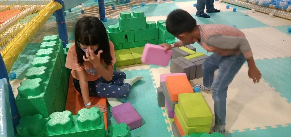 Assembling Blocks Stock Photos