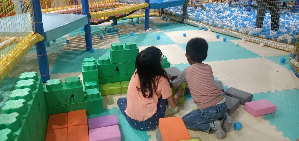 Assembling Blocks Stock Photos