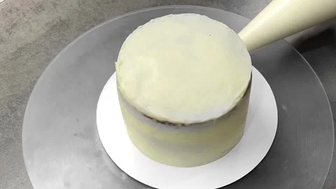 Assembling a cottage cheese pie on a gray table. cake ingredients. Stock Footage 244516523
