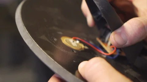 Assembling Electric Hi-Hat Video stock 83302031