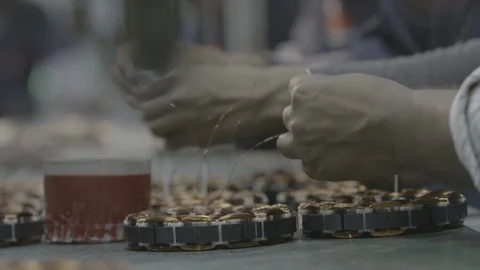 Assembling electrical parts - Shot on Sony FS7 動画素材 91170008