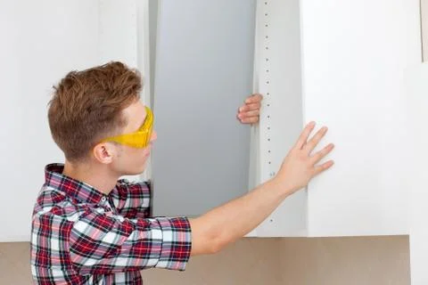 Assembling furniture Stock Photos