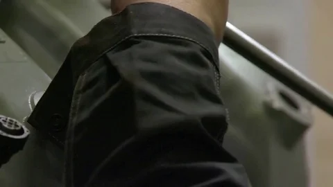 Assembling gas power generator engine Stock Footage 85198421