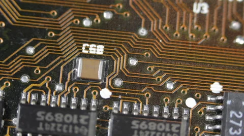 Assembling High Performance Personal Computer Processor Motherboard Background Stock Footage 44354876