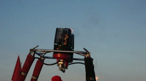 Assembling hot air balloon Stock Footage 43394334